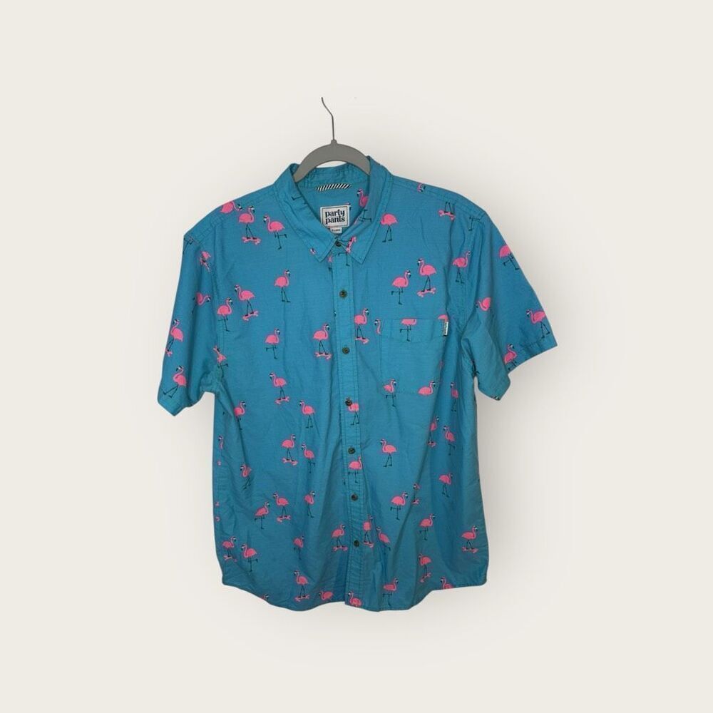Party‎ Pants The Cruisers Short Sleeve Button Down Shirt Size XL